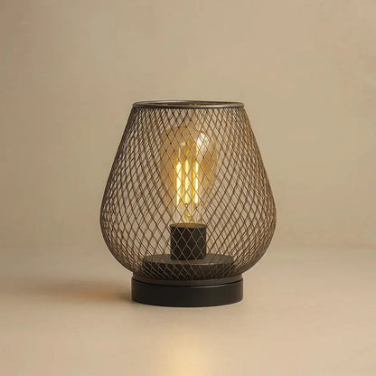 Lampes De Table Sans Fil - Maille Dorée Sculpturale | Dorélya - Rechargeable par USB |   Delvanie