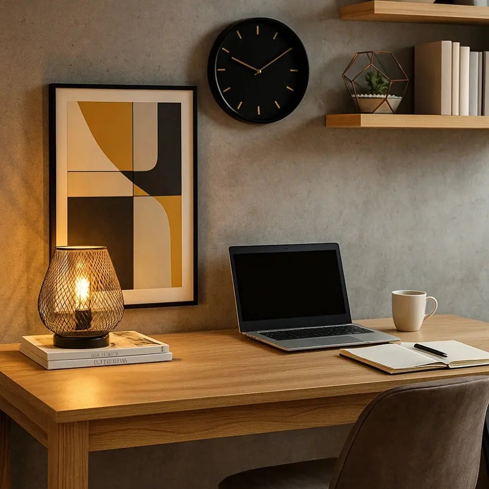 Lampes De Table Sans Fil - Maille Dorée Sculpturale | Dorélya -  |   Delvanie