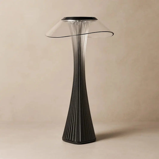 Lampe De Table Led - Cristal Sans Fil Étincelant | Crystalia - Noir |   Delvanie