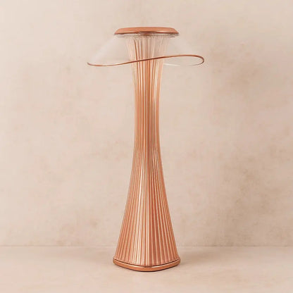 Lampe De Table Led - Cristal Sans Fil Étincelant | Crystalia - Rose |   Delvanie