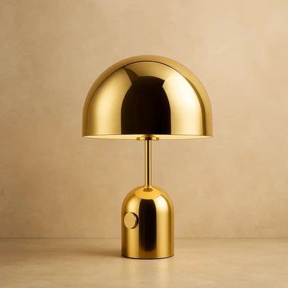 Lampe Champignon Sans Fil - Lueur Champignon Nomade | Morélya - Or |   Delvanie