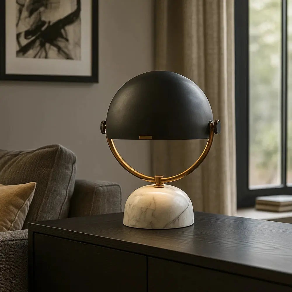 Lampe De Chevet Moderne - Sculpture Marbre Apaisante | Marvella -  |   Delvanie