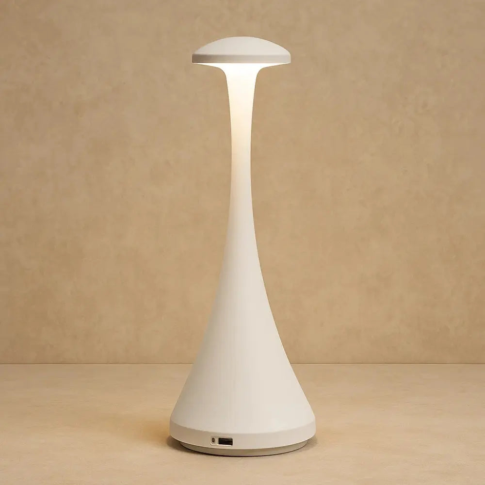 Lampe de Bureau Tactile - Toucher Lumineux | Elenya - Blanc |   Delvanie
