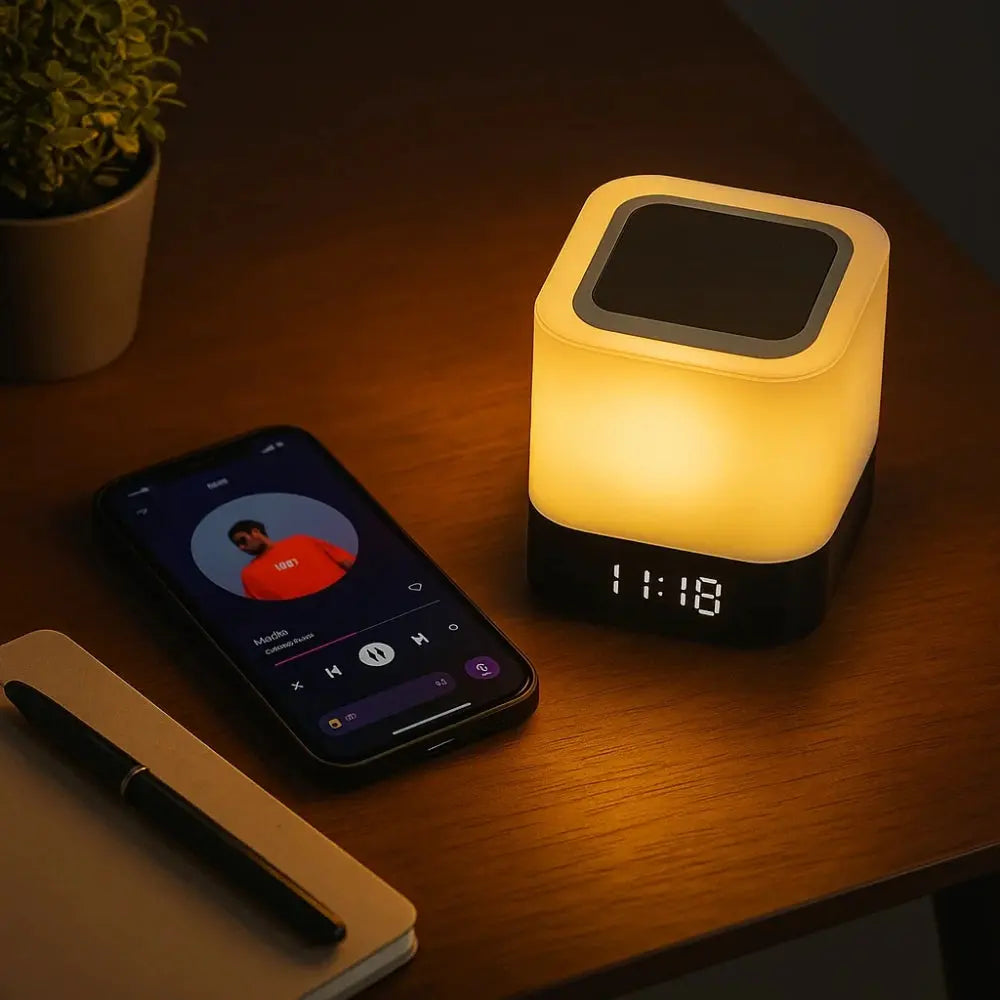 Lampe Enceinte Bluetooth - Lueur Musicale | Sonora -  |   Delvanie