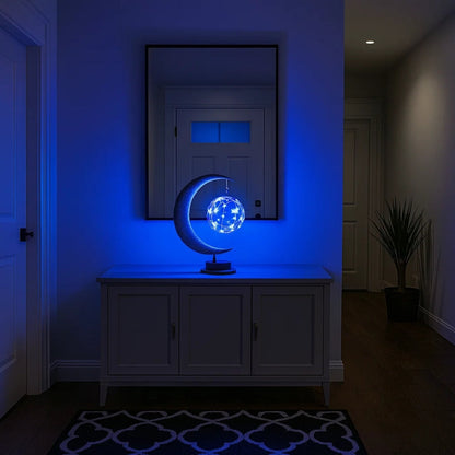 Lampes de Chevet - Lune de Verre Enchantée | Célyna -  |   Delvanie