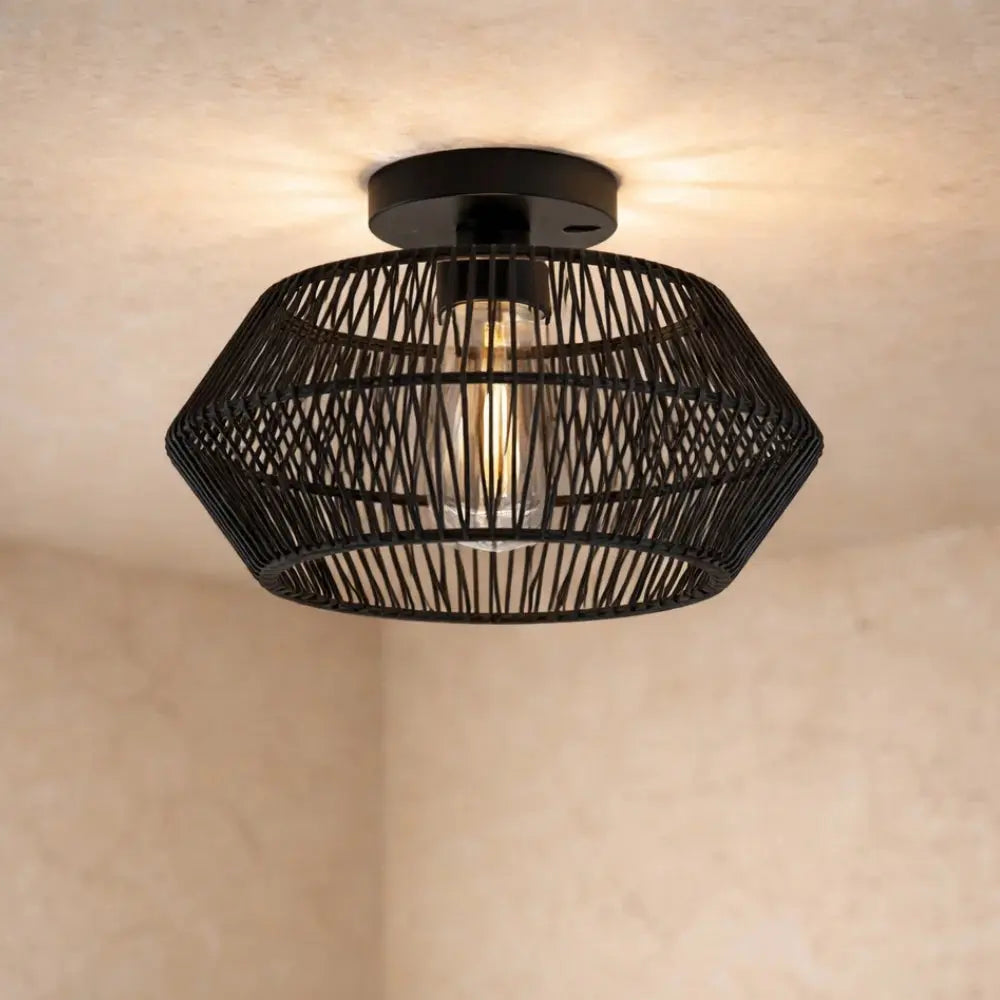 Led Plafonnier - Tissage Bohème Lumineux | Calenya -  |   Delvanie