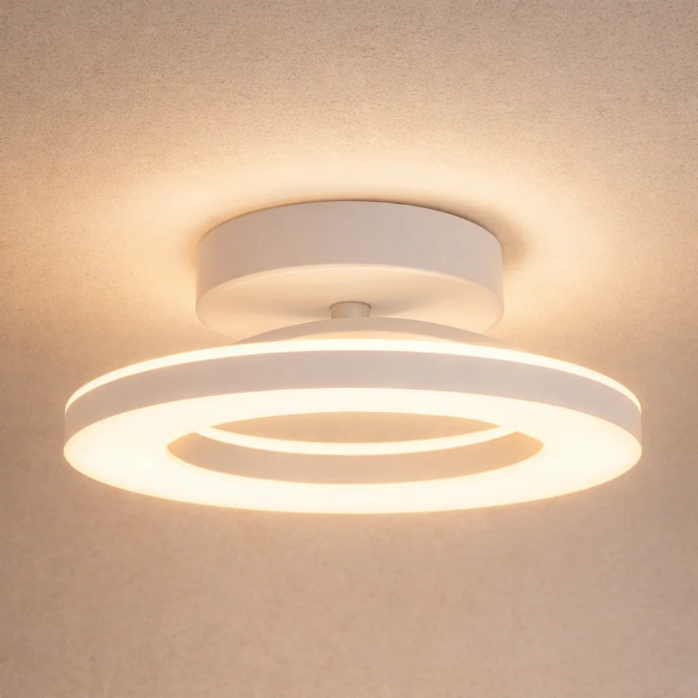 Lumière Plafond - Anneau Doré Flottant | Lyséa