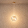 Glazen Hanglamp - Gouden Bol | Vaelorn