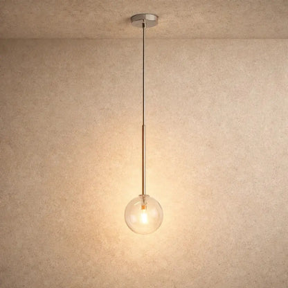 Glazen Hanglamp - Gouden Bol | Vaelorn
