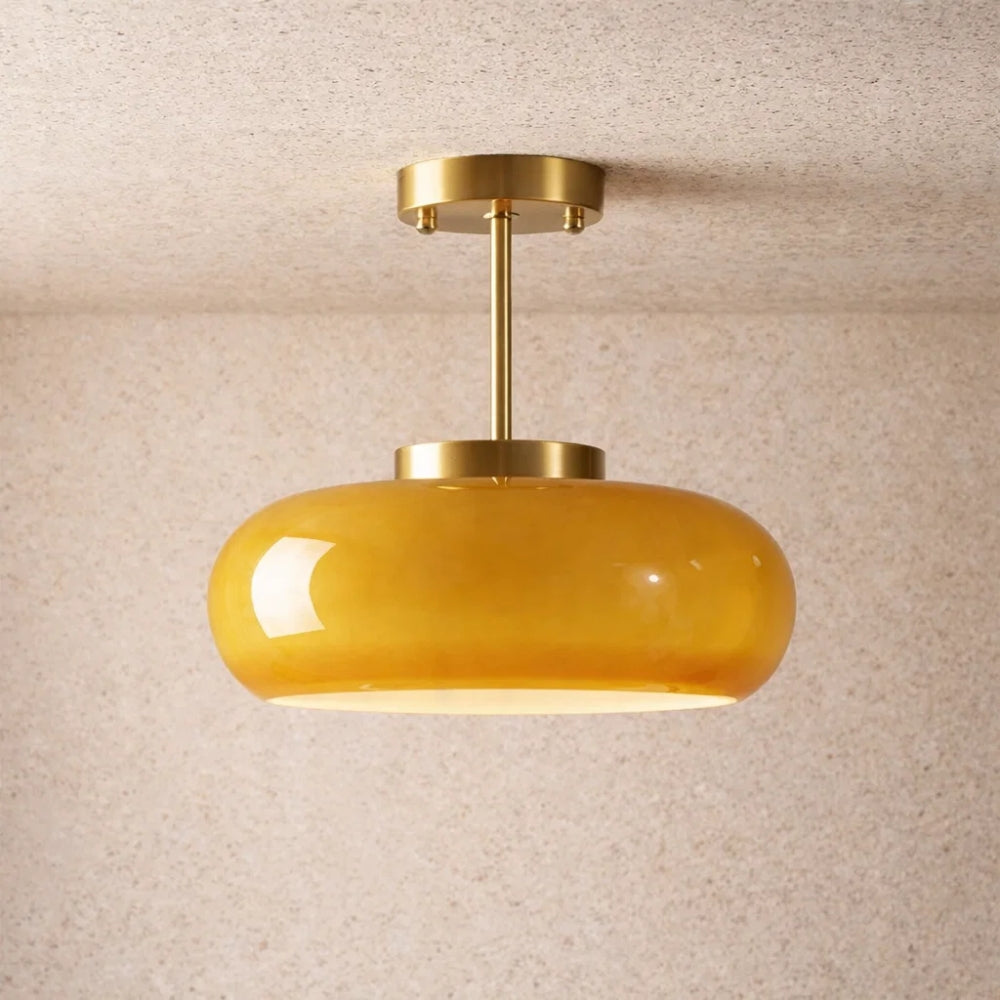 Luminaire Plafonnier - Globe Nordique Doré | Skandira -  |   Delvanie