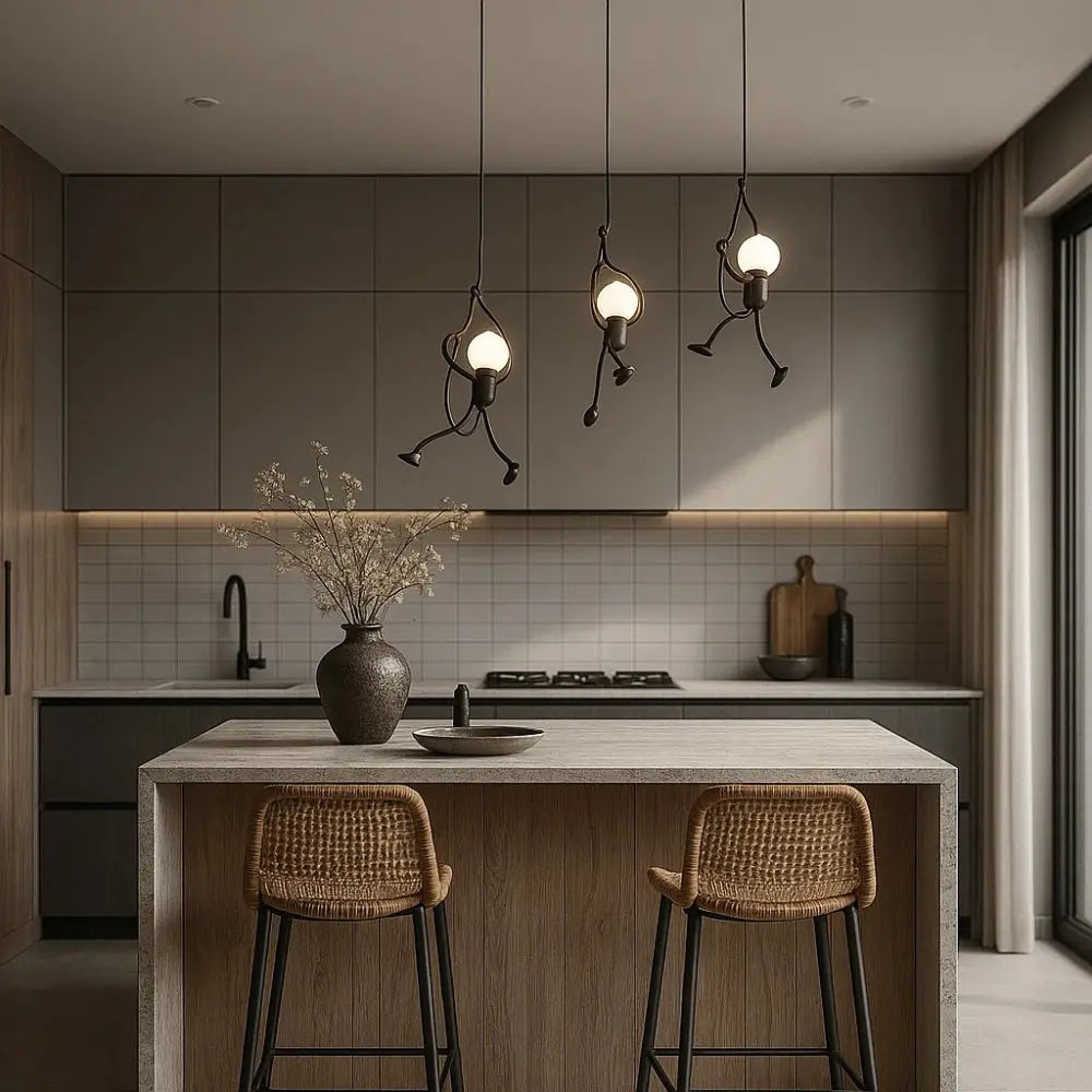 Luminaire Suspension Design - Bonhomme Suspendu | Ironman -  |   Delvanie