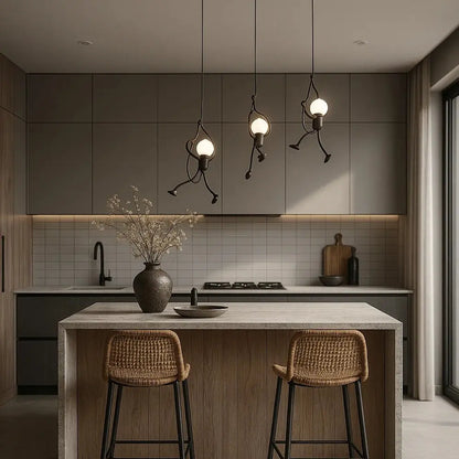 Luminaire Suspension Design - Bonhomme Suspendu | Ironman -  |   Delvanie