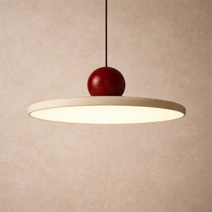 Luminaire Suspension Industriel - Disque Sculptural Laqué | Orbarys -  |   Delvanie