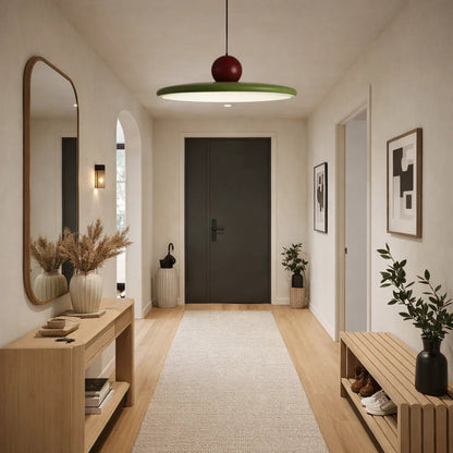 Luminaire Suspension Industriel - Disque Sculptural Laqué | Orbarys -  |   Delvanie