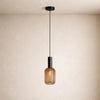 Luminaire Suspension Verre - Coloré Ondes Rétro | Chroméa -  |   Delvanie