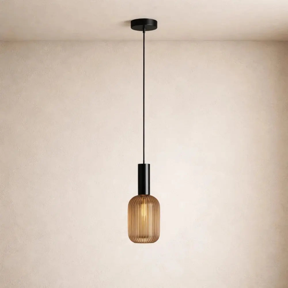 Luminaire Suspension Verre - Coloré Ondes Rétro | Chroméa -  |   Delvanie