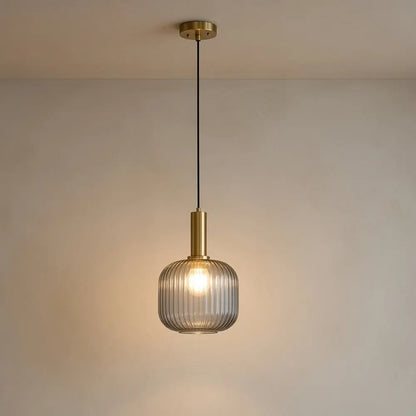 Luminaire Suspension Verre - Coloré Ondes Rétro | Chroméa -  |   Delvanie