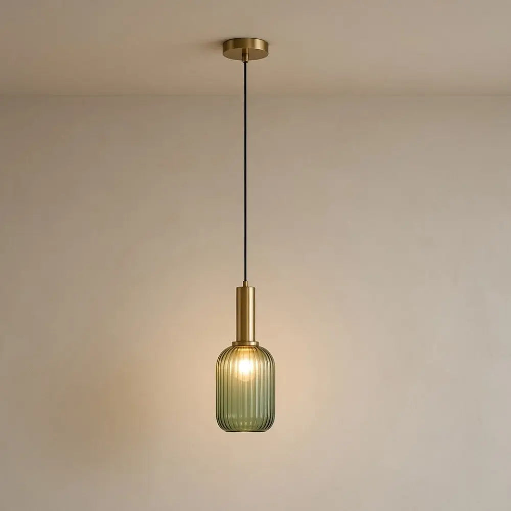 Luminaire Suspension Verre - Coloré Ondes Rétro | Chroméa -  |   Delvanie