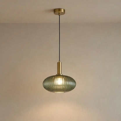 Luminaire Suspension Verre - Coloré Ondes Rétro | Chroméa -  |   Delvanie