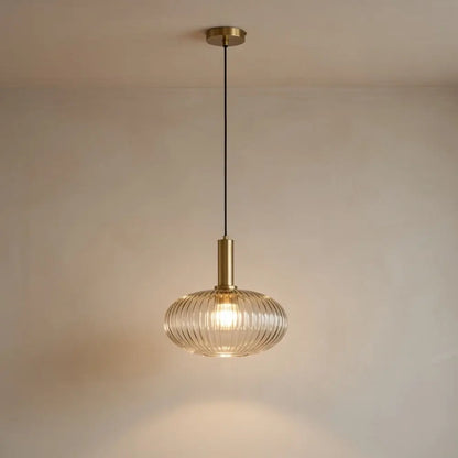 Luminaire Suspension Verre - Coloré Ondes Rétro | Chroméa -  |   Delvanie