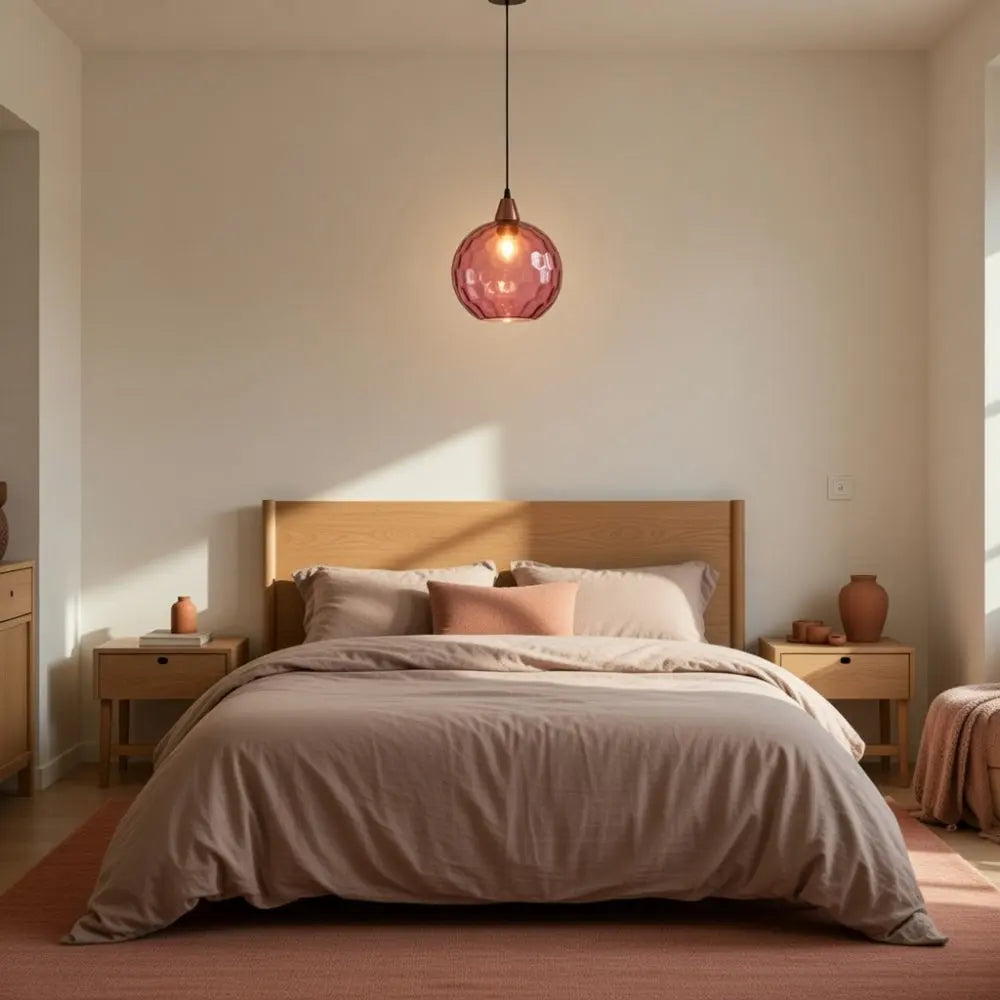 Luminaire Suspension Verre - Sphères Colorées | Calyvero -  |   Delvanie