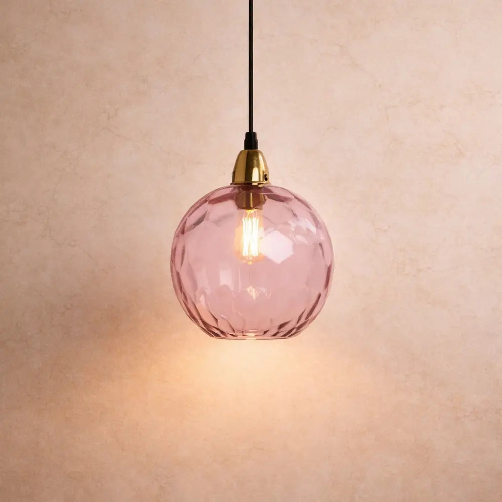 Luminaire Suspension Verre - Sphères Colorées | Calyvero -  |   Delvanie