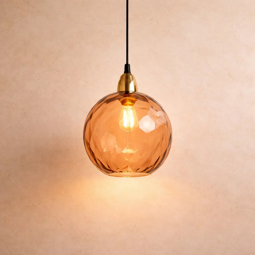 Luminaire Suspension Verre - Sphères Colorées | Calyvero -  |   Delvanie