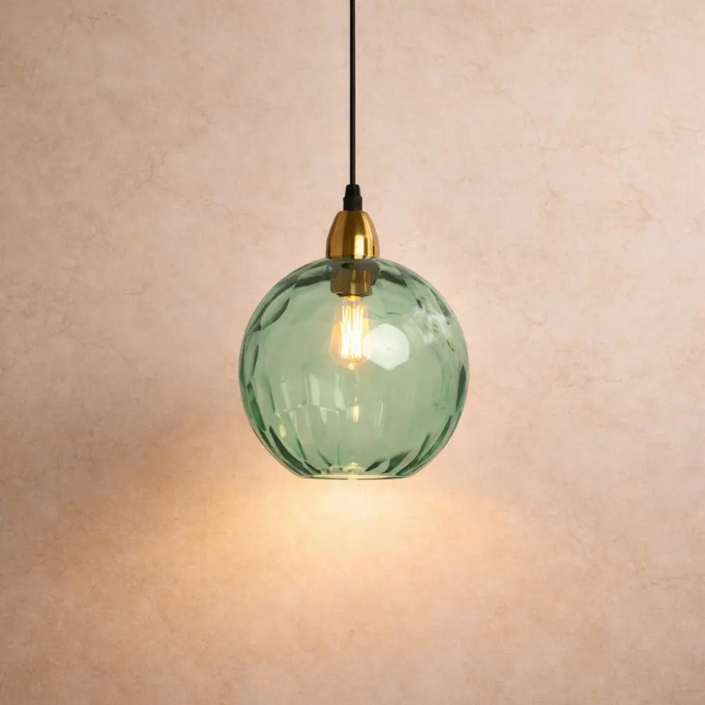 Luminaire Suspension Verre - Sphères Colorées | Calyvero -  |   Delvanie