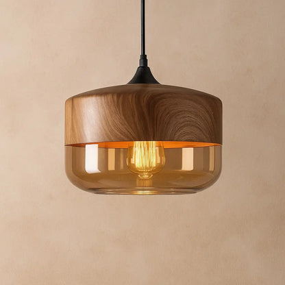 Luminaire en bois suspension - Aura Naturelle | Norwën - Ambra |   Delvanie