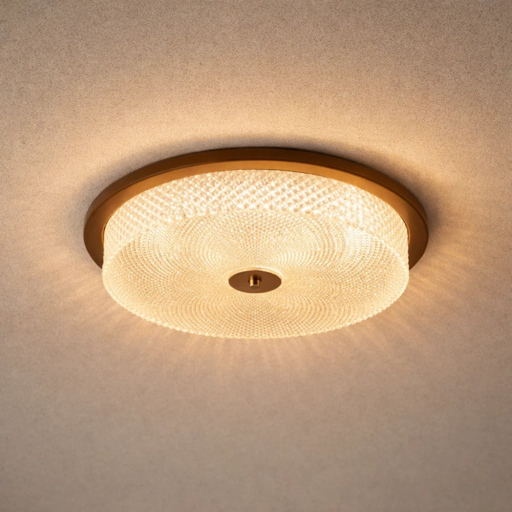 Luminaire Led Plafond - Cristal Noyer Hérité | Althéon