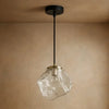 Suspension Luminaire Design - Halo Acrylique Raffiné | Luméor - Clair / Variation d'intensité par la télécommande |   Delvanie