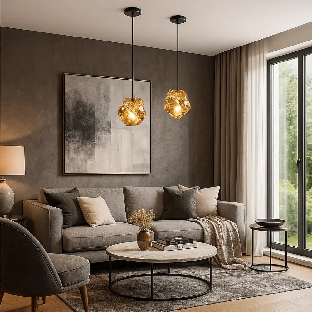 Suspension Luminaire Design - Halo Acrylique Raffiné | Luméor -  |   Delvanie