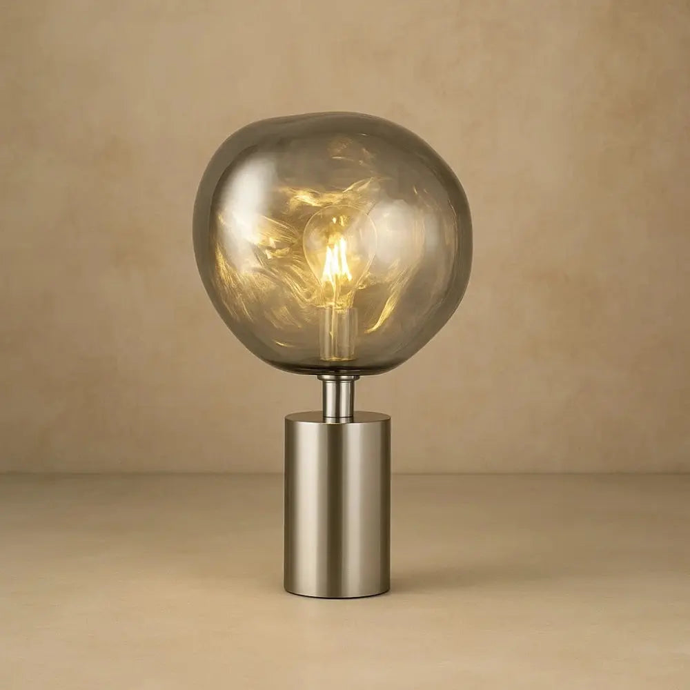 Lampe de Table Sans Fil - Lueur Spatiale | Orionis - 43cm / Argent |   Delvanie