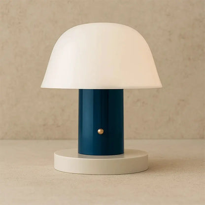Lampe Champignon Design - Éclat Doux | Fungalis - Bleu |   Delvanie