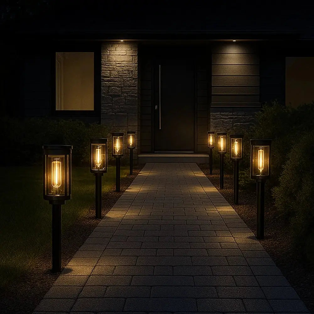 Lampes Exterieur Solaire - Lueur Envoûtante | LumiSol - 8 pièces. |   Delvanie