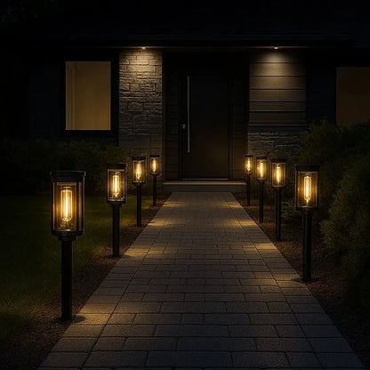 Lampes Exterieur Solaire - Lueur Envoûtante | LumiSol - 8 pièces. |   Delvanie