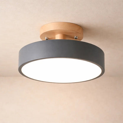 Plafonnier LED en Bois - Éclat Chaleur Nordique | Norhalis -  |   Delvanie