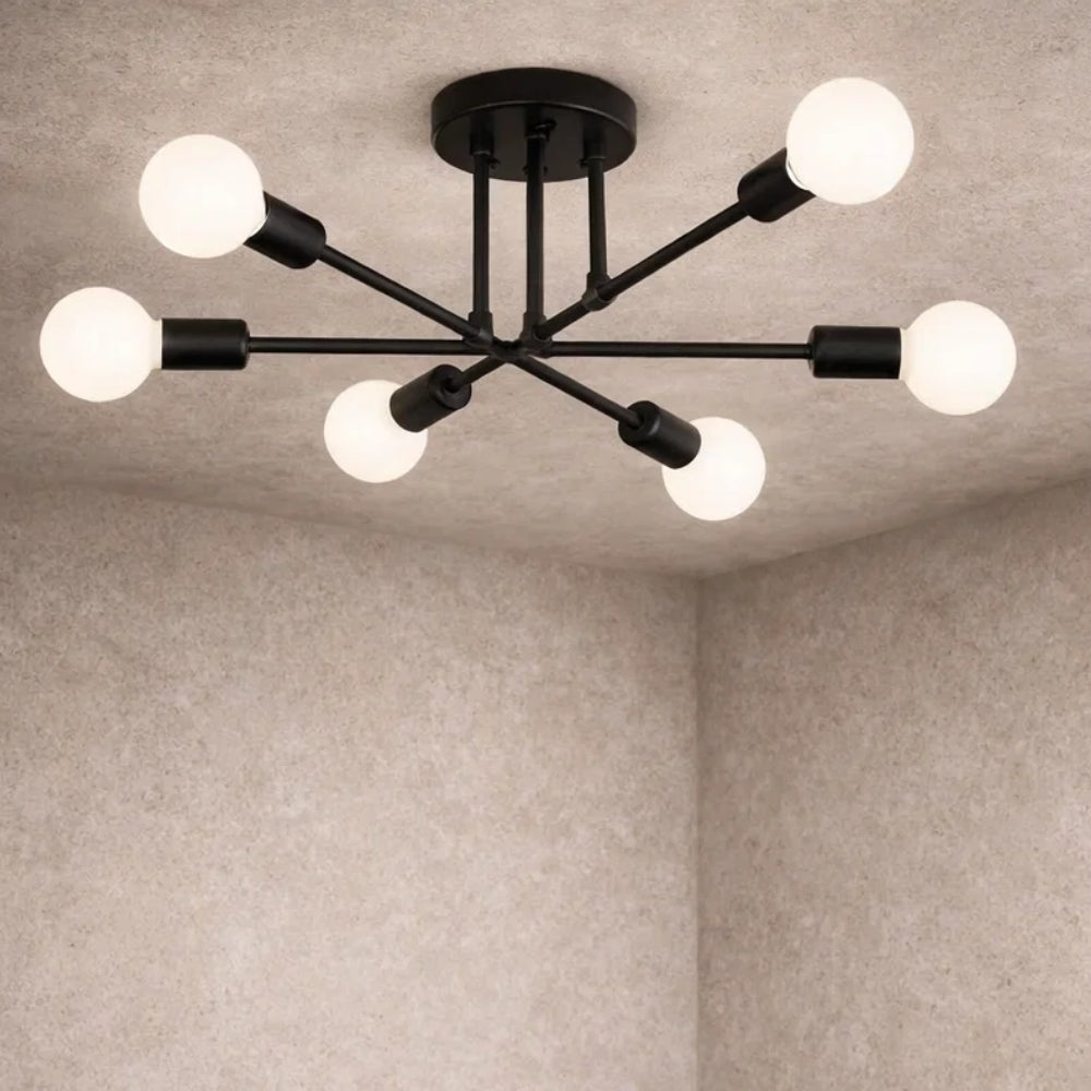 Plafonnier Led Moderne - Cercle Métal Contemporain | Lumaeris -  |   Delvanie