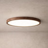 Plafonnier Rond Led - Cercle Bois Épuré | Lunarys -  |   Delvanie