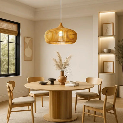 Suspension Luminaire Bois - Charme Zen | Japandi -  |   Delvanie