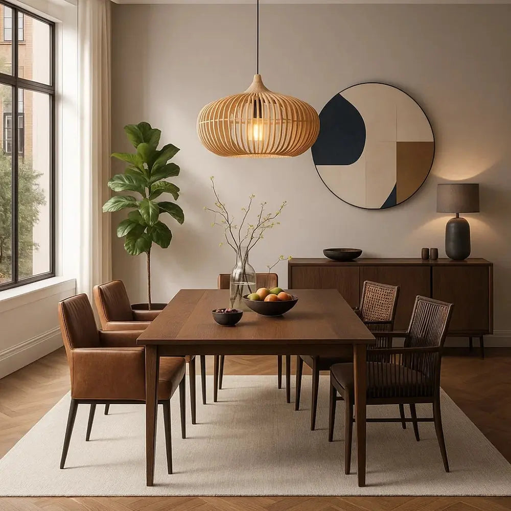 Suspension Luminaire Bois - Charme Zen | Japandi -  |   Delvanie