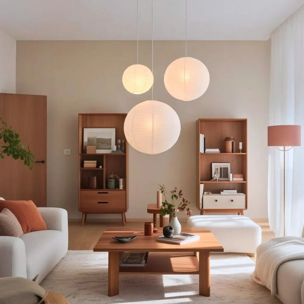 Suspension Luminaire Boule - Design Japandi | Kairo -  |   Delvanie