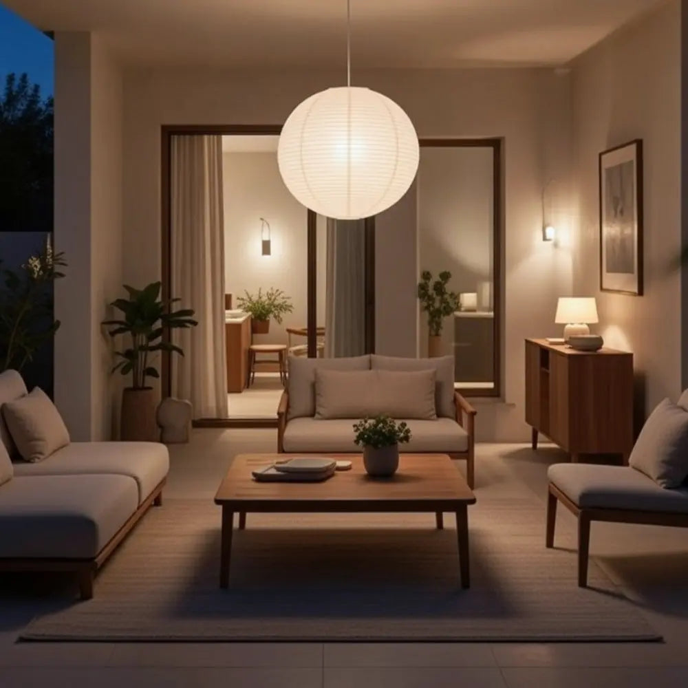 Suspension Luminaire Boule - Design Japandi | Kairo -  |   Delvanie