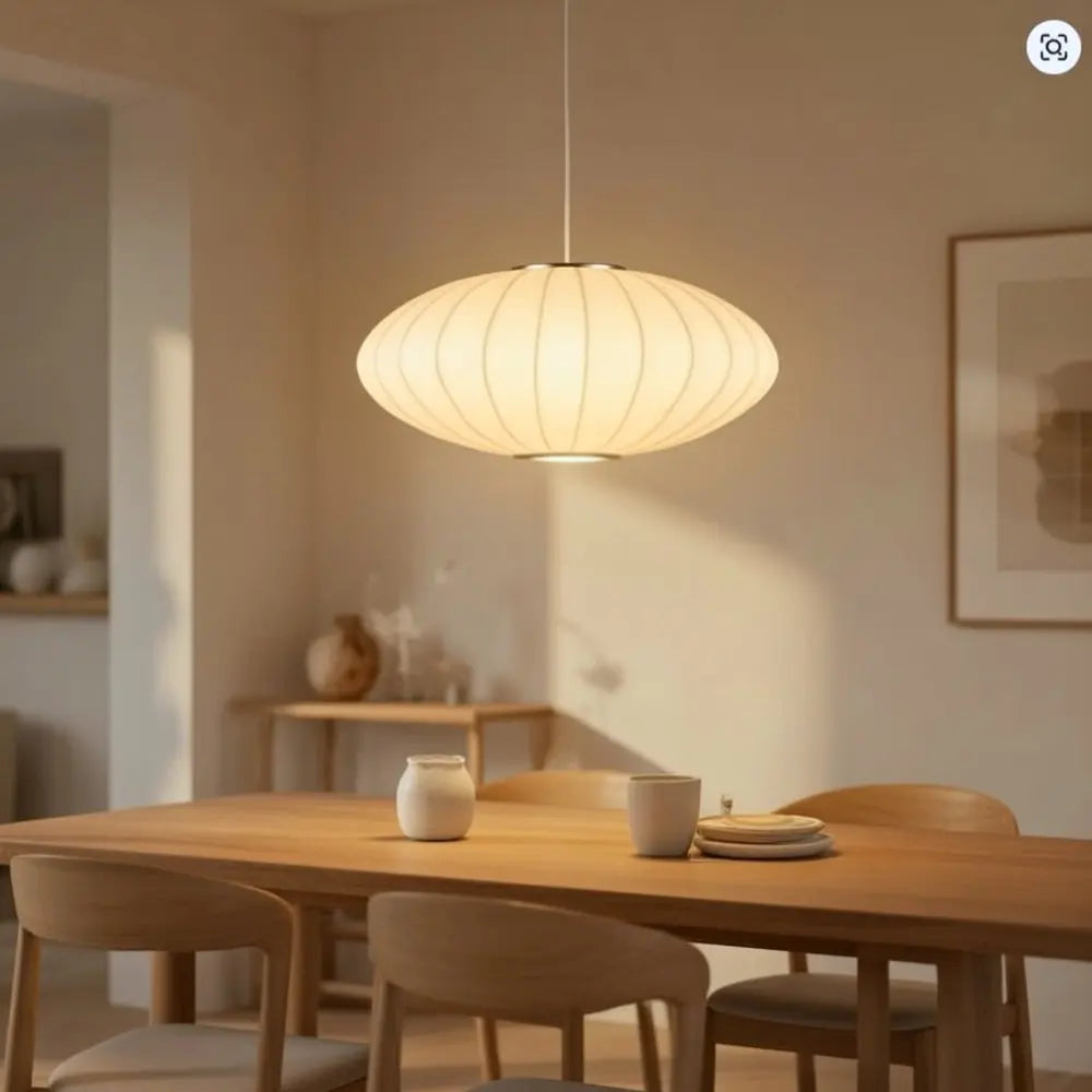 Suspension Luminaire Design - Voile De Soie Japandi | Solyori -  |   Delvanie