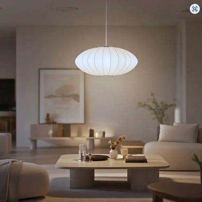 Suspension Luminaire Design - Voile De Soie Japandi | Solyori -  |   Delvanie