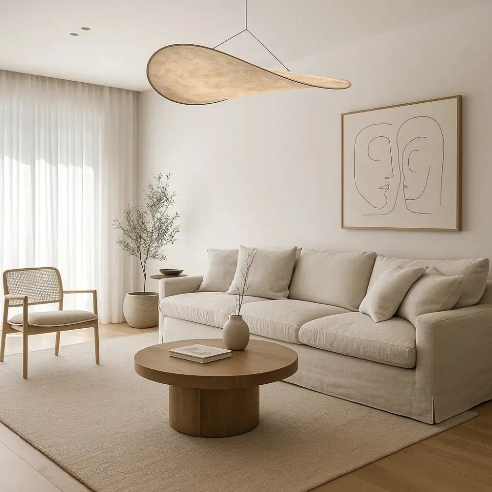 Suspension Luminaire Japandi - Sérénité Éclipsée | Luminis -  |   Delvanie