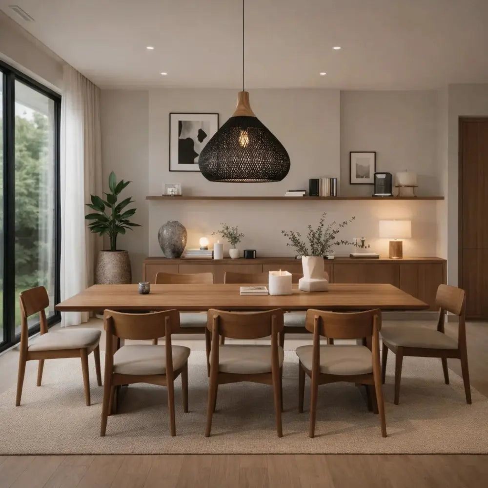 Suspension Luminaire Rotin - Halo Tressé Bohème | Orivane -  |   Delvanie