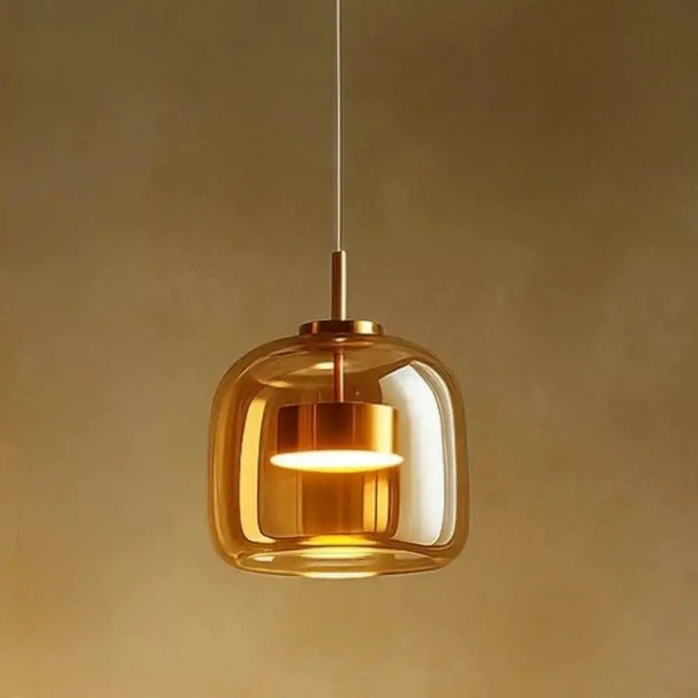 Suspension Luminaire Verre - Éclat Raffiné | Ombrelle -  |   Delvanie