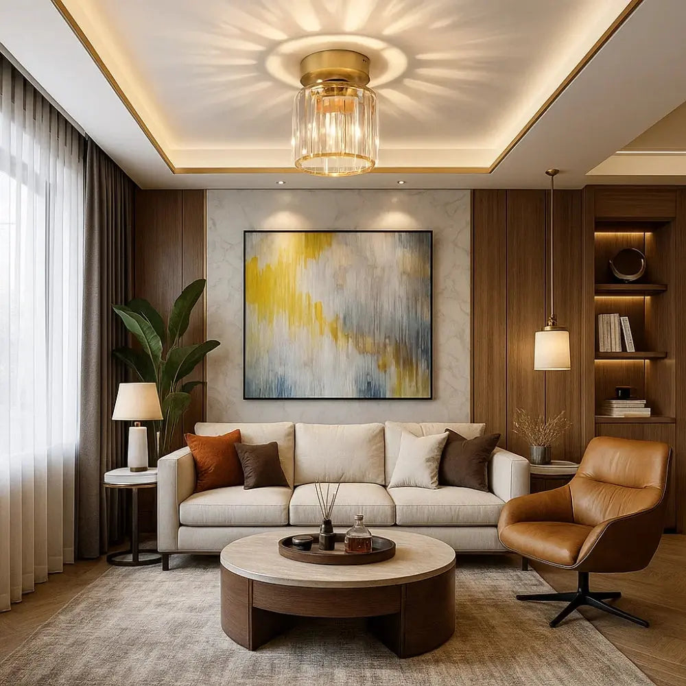 Suspension Luminaire Verre - Lueur Cristalline | Lumis -  |   Delvanie