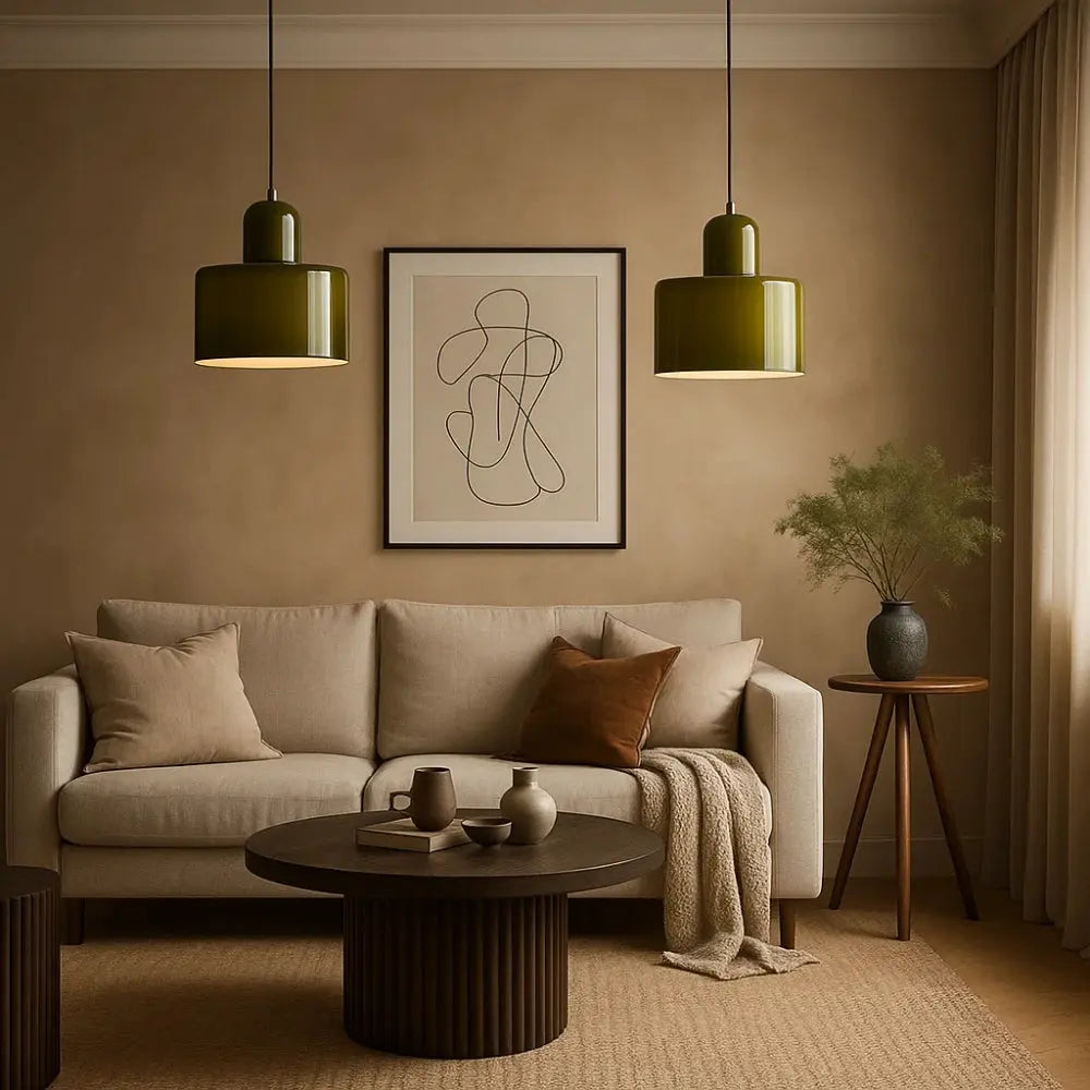 Suspension Luminaire en Verre - Élégance Contemporaine | GlassAura -  |   Delvanie